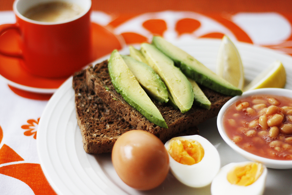 Eggs, beans & avocado Gestational Diabetes Recipes