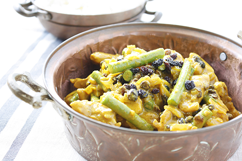 Gestational diabetes friendly Curry Chicken Currants Beans